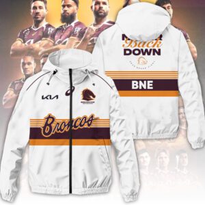 Brisbane Broncos 3D Windbreaker Jacket GNE5049