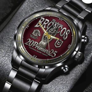 Brisbane Broncos Premiers 2025 Black Stainless Steel Watch GNE5034