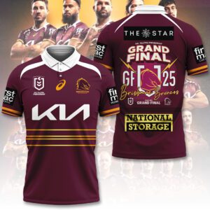 Brisbane Broncos Win First NRL Premiership Polo Shirt BBF1083