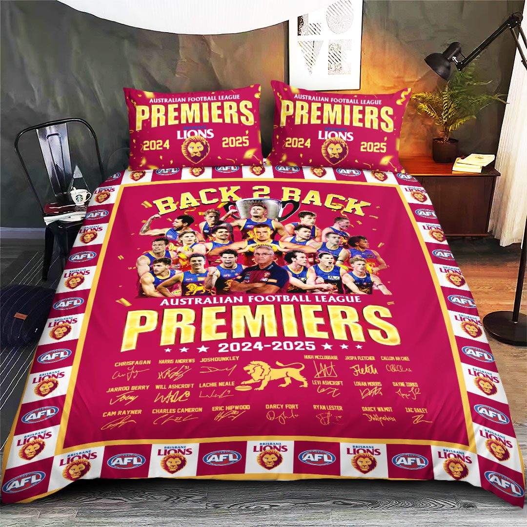 Brisbane-Lions-2025-AFL-Premiers-Bedding-Set-GNE5011 Brisbane Lions 2025 AFL Premiers Bedding Set GNE5011