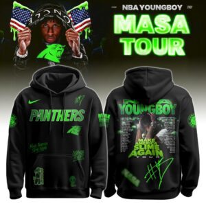Carolina Panthers x NBA YoungBoy Never Broke Again "Masa Tour" Baseball Jersey