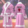 Chicago Bulls NBA Personalized Fleece Bathrobe