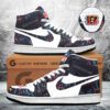 Cincinnati Bengals Crucial Catch 2025 AJ1 High Top Sneaker
