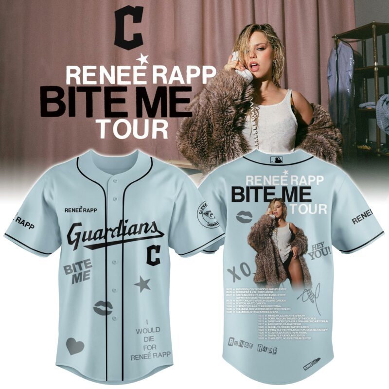 Cleveland-Guardians-x-Renee-Rap-BITE-ME-TOUR-2025-Baseball-Baseball-Jersey Cleveland Guardians x Renee Rap "BITE ME TOUR" 2025 Baseball Baseball Jersey