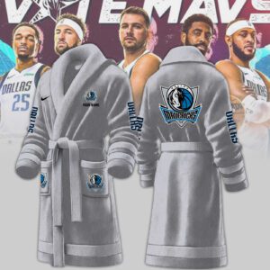 Dallas Mavericks NBA Personalized Fleece Bathrobe