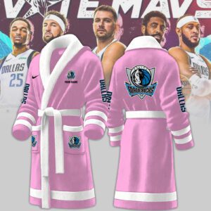 Dallas Mavericks NBA Personalized Fleece Bathrobe