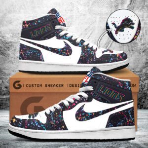Detroit Lions Crucial Catch 2025 AJ1 High Top Sneaker