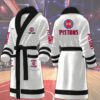 Detroit Pistons NBA Personalized Fleece Bathrobe