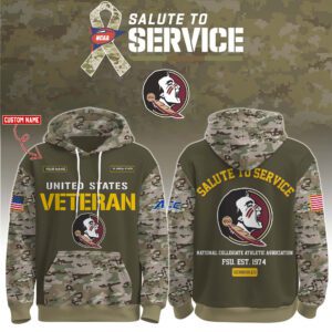 Florida State Seminoles 2025 Salute To Service Unisex Performance Hoodie