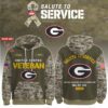 Georgia Bulldogs 2025 Salute To Service Unisex Performance Hoodie