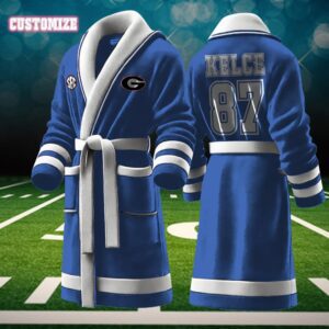 Georgia Bulldogs NCAA Personalized Fleece Bathrobe