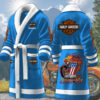 Harley-Davidson Motorcycles Personalized Fleece Bathrobe