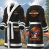 Harley-Davidson Motorcycles Personalized Fleece Bathrobe