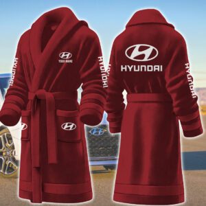 Hyundai Motocycles Personalized Fleece Bathrobe