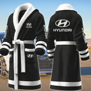 Hyundai Motocycles Personalized Fleece Bathrobe