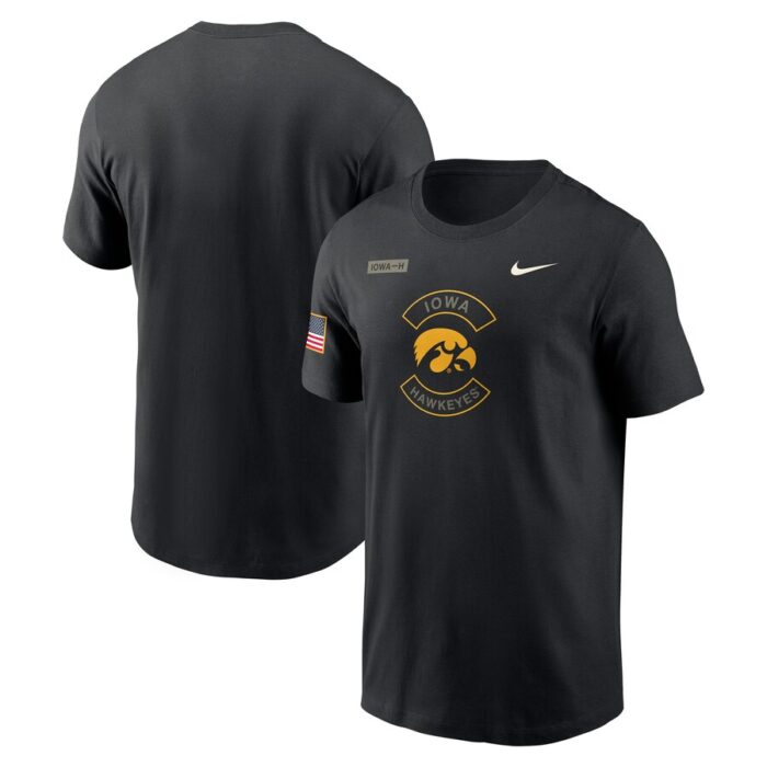Iowa Hawkeyes Nike 2025 Military Appreciation Dri-FIT T-Shirt - Black