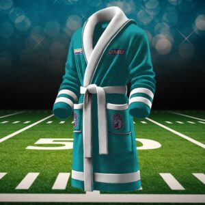 James Madison Dukes NCAA Personalized Fleece Bathrobe