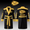Kansas City Chiefs Fleece Bathrobe Luxurious Comfort Beachrobe BRP1188
