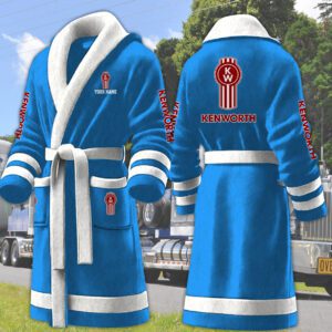 Kenworth Motocycles Personalized Fleece Bathrobe