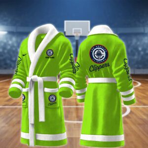 LA Clippers NBA Personalized Fleece Bathrobe