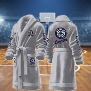 LA Clippers NBA Personalized Fleece Bathrobe