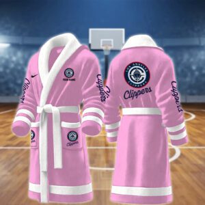 LA Clippers NBA Personalized Fleece Bathrobe