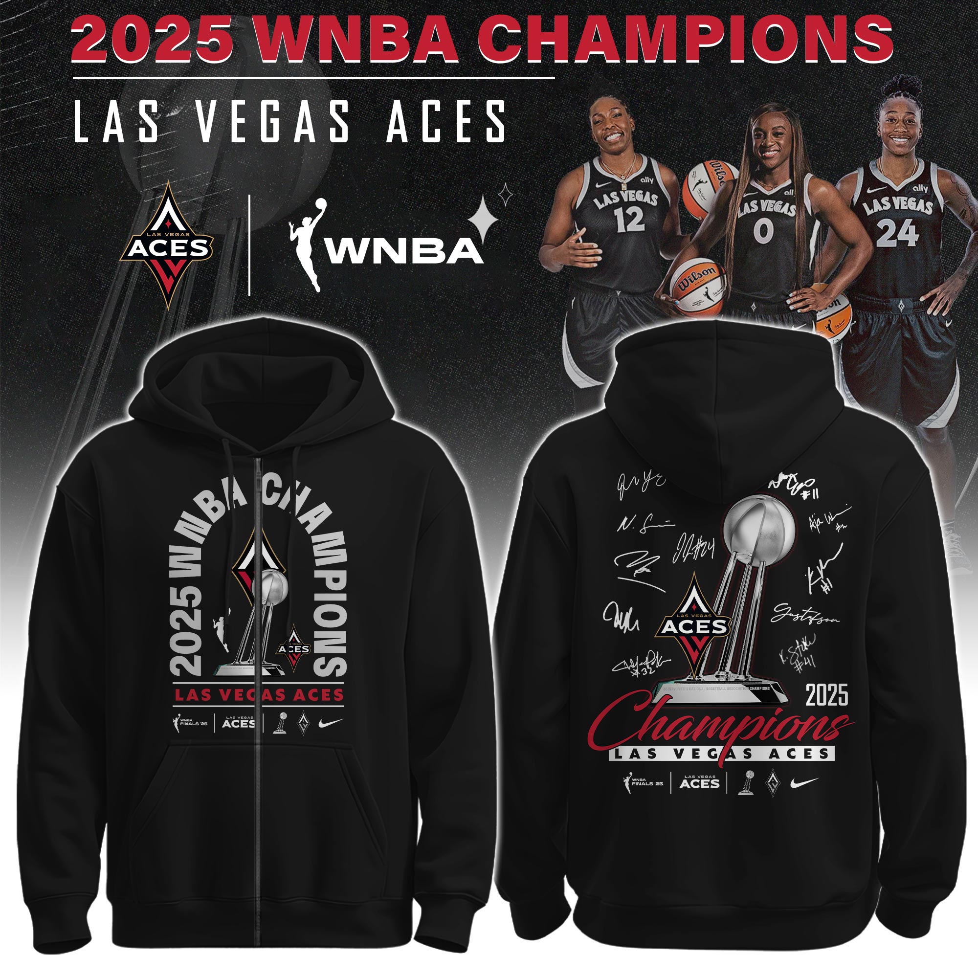 Las-Vegas-Aces-2025-WNBA-Champions-Zip-Hoodie Las Vegas Aces 2025 WNBA Champions Zip Hoodie