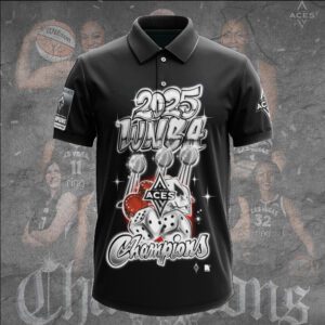 Las Vegas Aces 2025 WNBA Finals Champions Unisex Performance Polo Shirt GNE5098