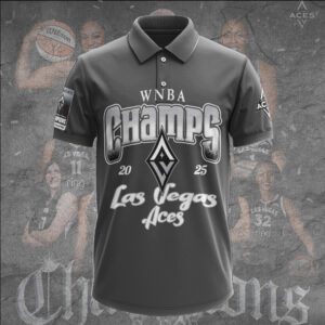 Las Vegas Aces 2025 WNBA Finals Champions Unisex Performance Polo Shirt GNE5100