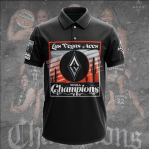 Las Vegas Aces 2025 WNBA Finals Champions Unisex Performance Polo Shirt GNE5101