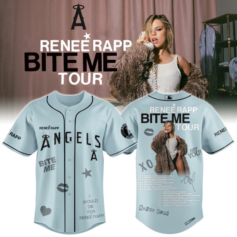Los-Angeles-Angels-x-Renee-Rap-BITE-ME-TOUR-2025-Baseball-Baseball-Jersey Los Angeles Angels x Renee Rap "BITE ME TOUR" 2025 Baseball Baseball Jersey
