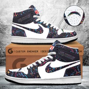 Los Angeles Chargers Crucial Catch 2025 AJ1 High Top Sneaker