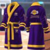 Los Angeles Lakers NBA Personalized Fleece Bathrobe
