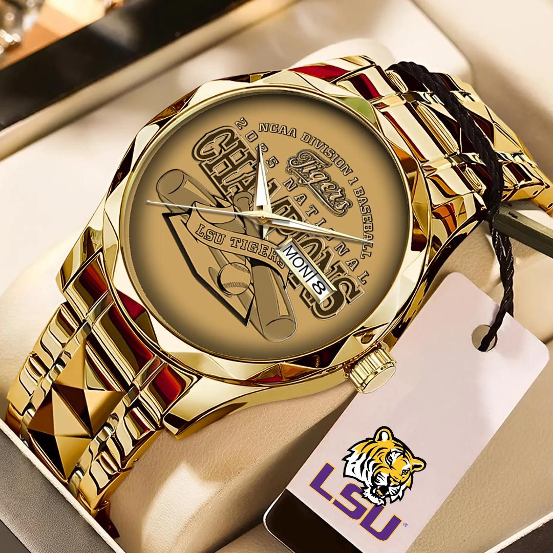 Lsu-Tigers-Baseball-Alloy-Luxury-Quartz-Watch-LWW1033 Lsu Tigers Baseball Alloy Luxury Quartz Watch LWW1033