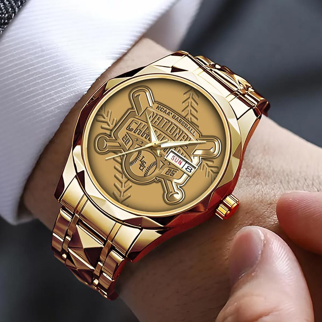 Lsu-Tigers-Baseball-Alloy-Luxury-Quartz-Watch-LWW1034-1