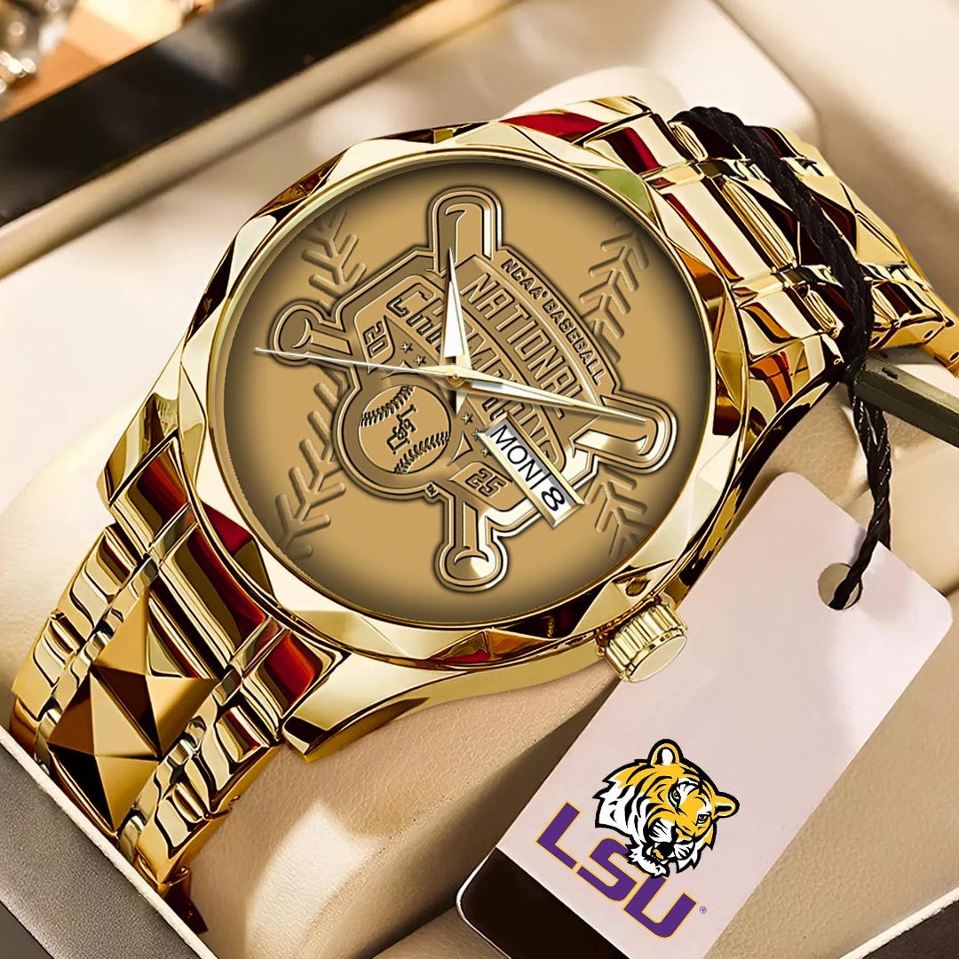 Lsu-Tigers-Baseball-Alloy-Luxury-Quartz-Watch-LWW1034 Lsu Tigers Baseball Alloy Luxury Quartz Watch LWW1034