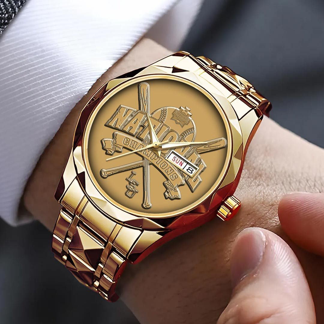 Lsu-Tigers-Baseball-Alloy-Luxury-Quartz-Watch-LWW1035-1