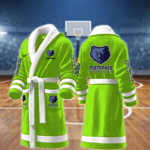 Memphis Grizzlies NBA Personalized Fleece Bathrobe
