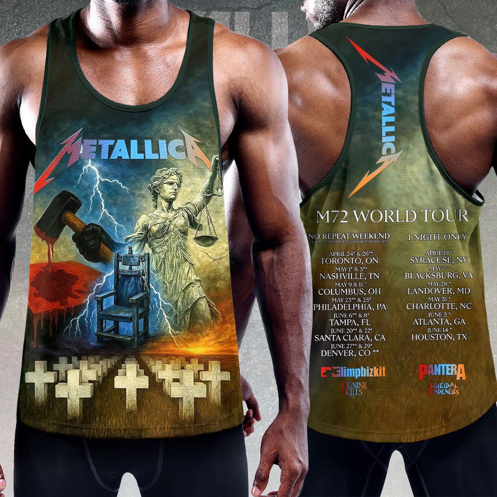 Metallica-Y-Back-Muscle-Tank-Top-MCT1016 Metallica Y-Back Muscle Tank Top MCT1016