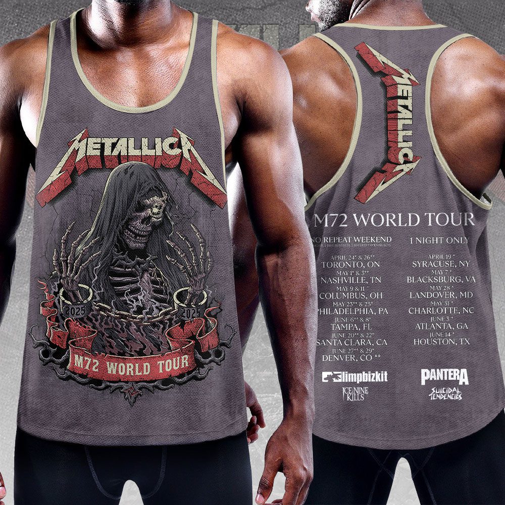 Metallica-Y-Back-Muscle-Tank-Top-MCT1018 Metallica Y-Back Muscle Tank Top MCT1018