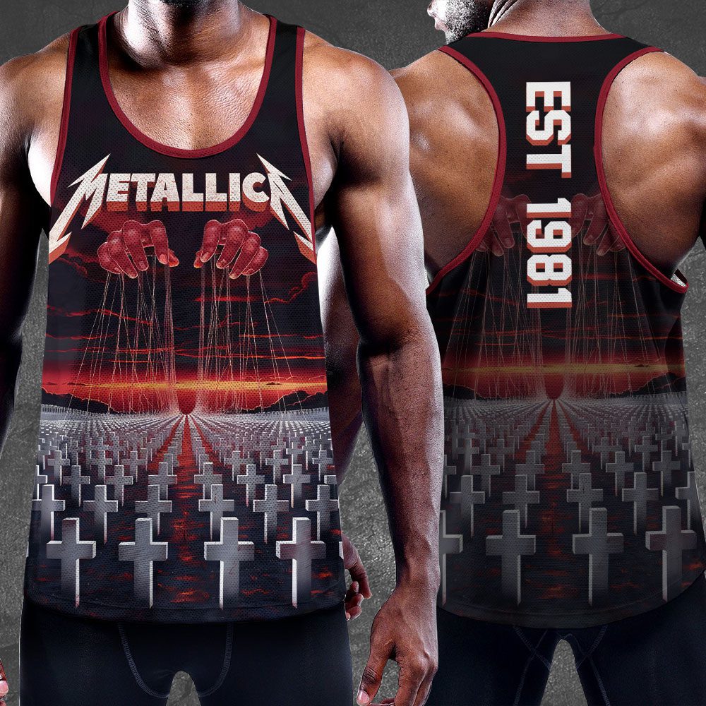 Metallica-Y-Back-Muscle-Tank-Top-MCT1059 Metallica Y-Back Muscle Tank Top MCT1059