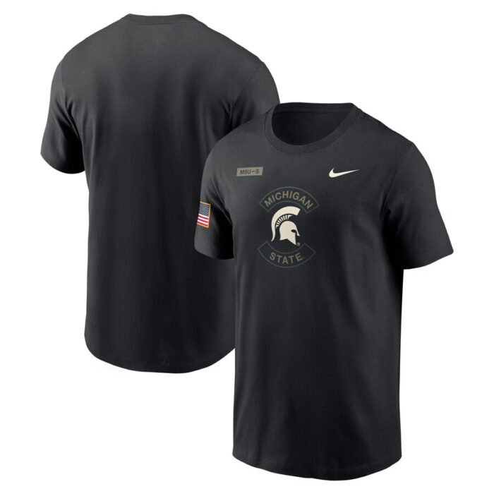 Michigan State Spartans Nike 2025 Military Appreciation Dri-FIT T-Shirt - Black