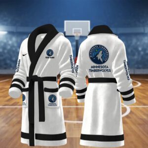 Minnesota Timberwolves NBA Personalized Fleece Bathrobe