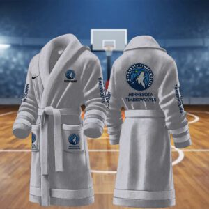 Minnesota Timberwolves NBA Personalized Fleece Bathrobe