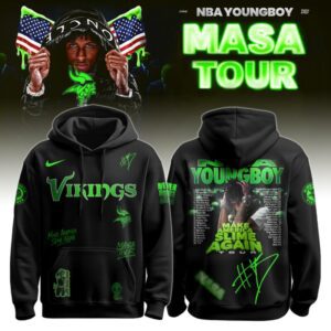 Minnesota Vikings x NBA YoungBoy Never Broke Again "Masa Tour" Baseball Jersey