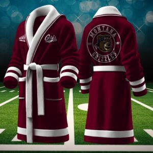 Montana Grizzlies NCAA Personalized Fleece Bathrobe