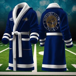 Montana State Bobcats NCAA Personalized Fleece Bathrobe