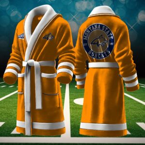 Montana State Bobcats NCAA Personalized Fleece Bathrobe