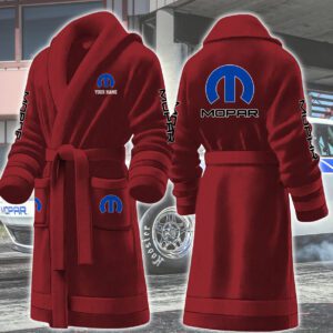 Mopar Motocycles Personalized Fleece Bathrobe