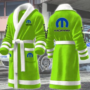 Mopar Motocycles Personalized Fleece Bathrobe